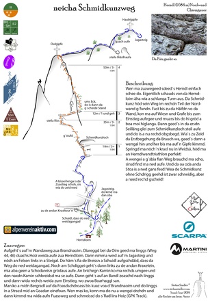 Topo Kraxltour Schmidkunz am Herndl
