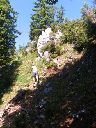 unter dem Gipfelrücken