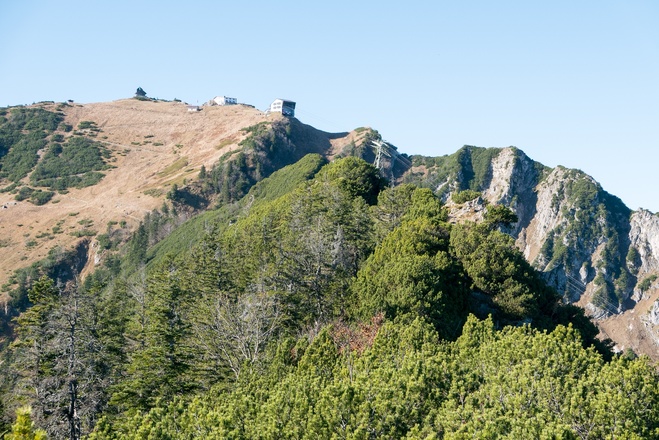 Blick vom Übergang Strohnschneid/Hochfelln zum Hochfelln