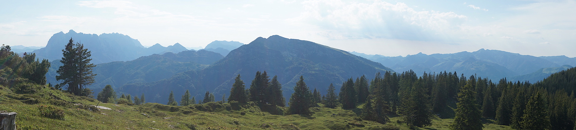 Panorama Wilder Kaiser bis Chiemgau Alpen