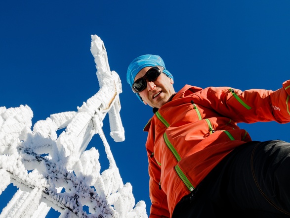 Gipfelselfi Stefan Stadler am Hochfelln