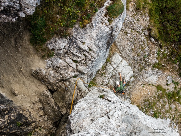 Iwan Klemmblogg kraxld ma ins Schmidkunzloch.
