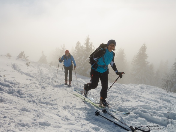 Schon kurz vor dem Gipfel.
