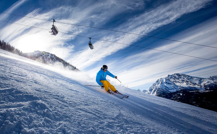 Skigebiet am Jenner mit Watzmannblick