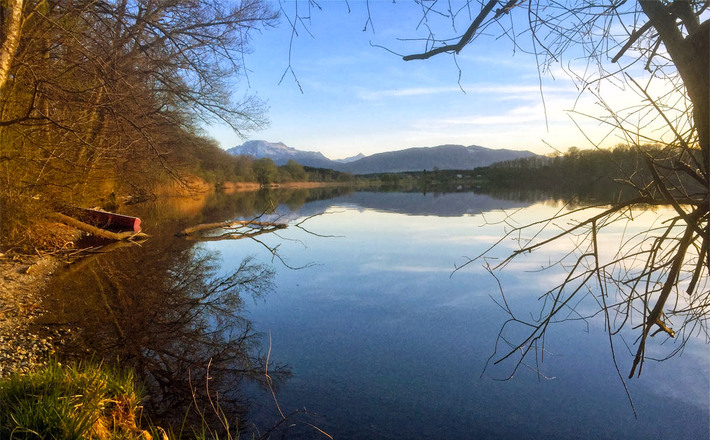Herbstabend am Abtsdorfer See