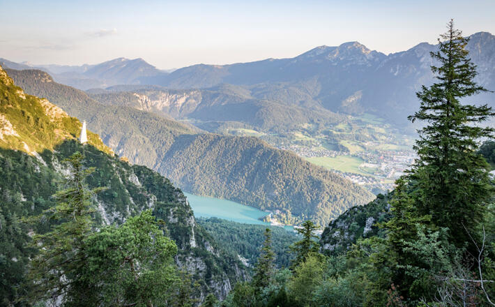 Der Saalachsee von oben