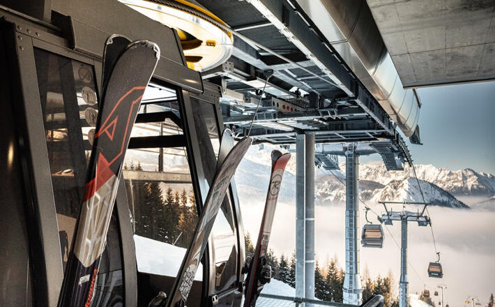 Ankunft in der Mittelstation