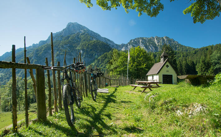 Beliebtes Ziel für Mountainbiker: Die Steineralm