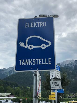 E-Ladestation am Parkplatz Königssee