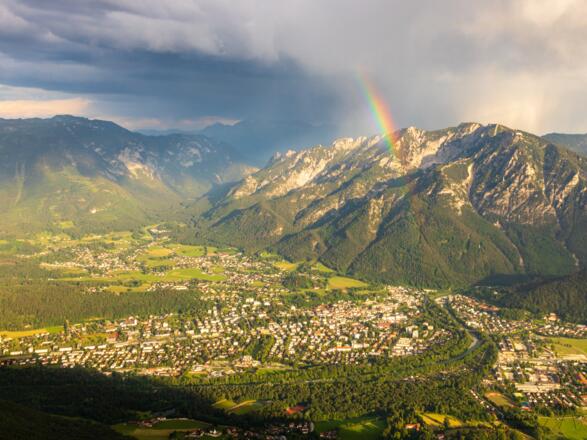 Regenbogen über Bad Reichenhall.