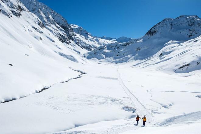 Skitour Richtung Amberger Hütte