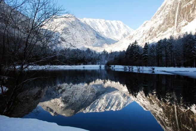 Bluntausee im Winter