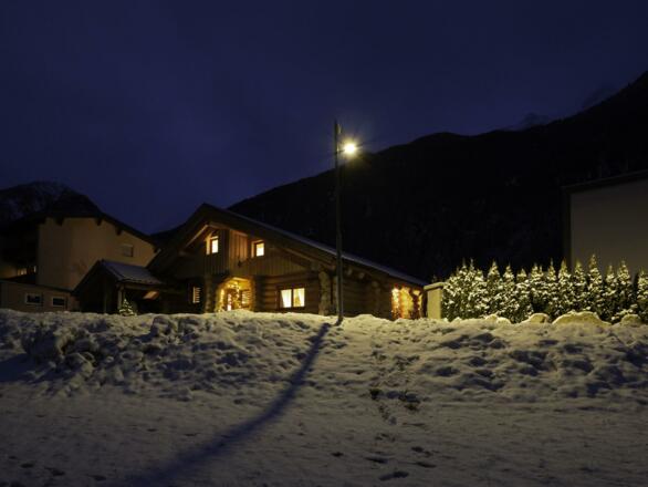 Alpenchalet Montana - nachts