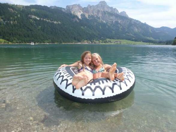 Schwimmen, Bootfahren am Haldensee