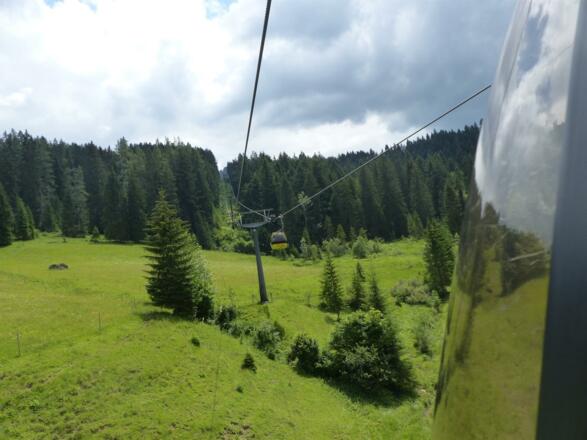 Haus Pistenblick blick von Hornbahn