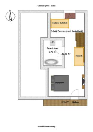 Chalet Skizze 3 Juhuii