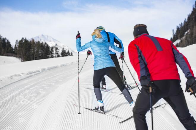 Langlaufen und Skaten