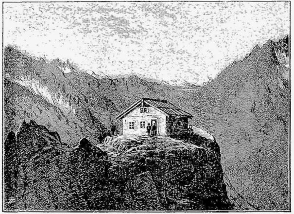 Brunnenkogel-Schutzhaus des ÖTK, Zeichnung A. Blumauer