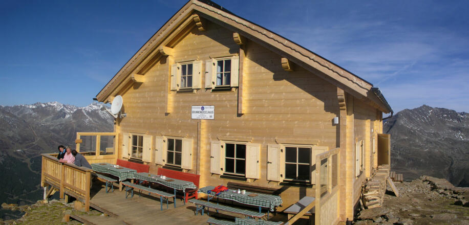 Neubau des Brunnenkogelhauses im Jahr 2007