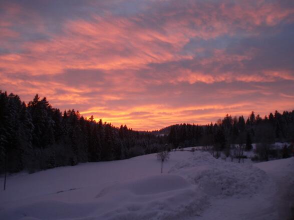 romantische Abendstimmung