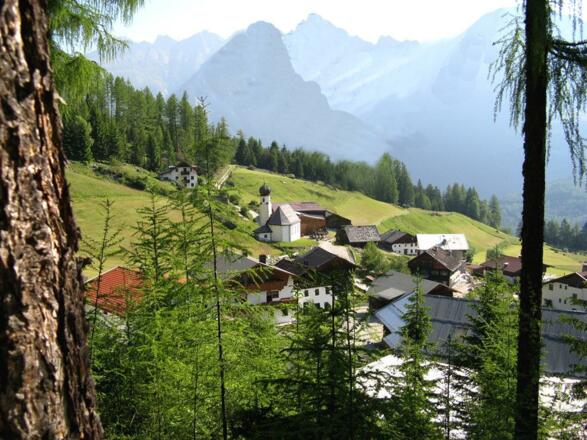 Aussicht Köfels im Sommer