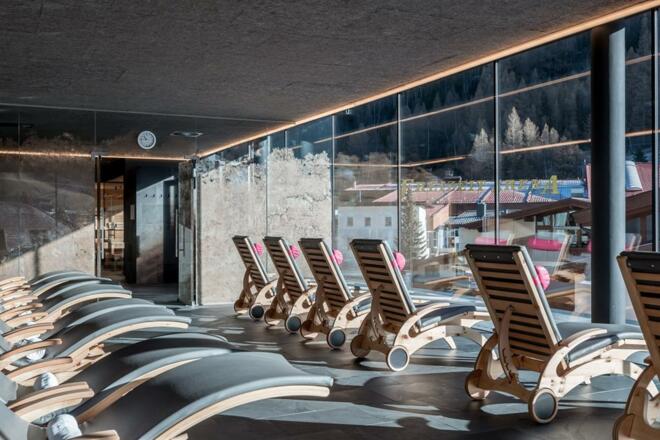 Ruhebereich Sauna mit Ausblick