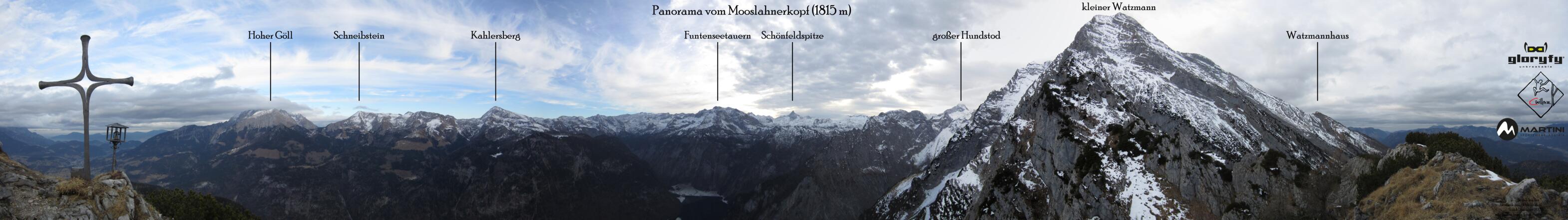 Gipfelpanorma vom Mooslahnerkopf