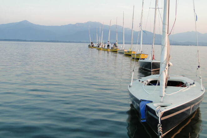 Segelboote im Chiemsee