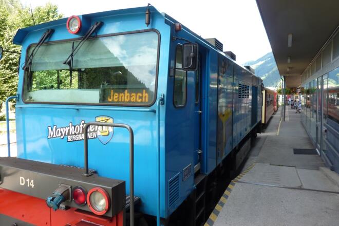Lokomotive des Zuges Jenbach - Mayrhofen