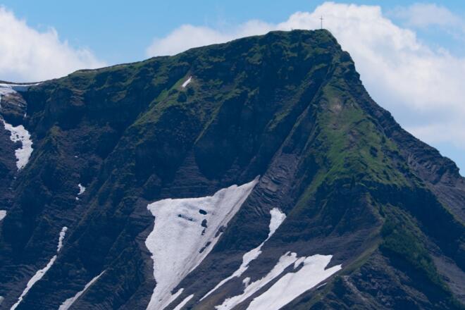 Blick vom Alpkopf zum Hohen Freschen