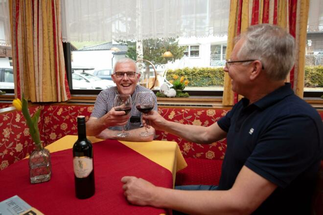 Aufenthaltsraum am Abend