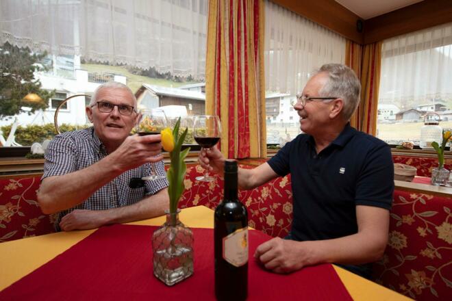 Aufenthaltsraum am Abend