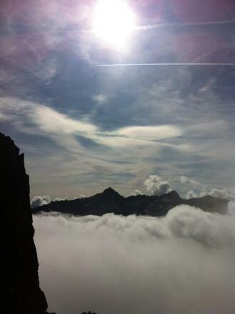 Hoch über den Wolken