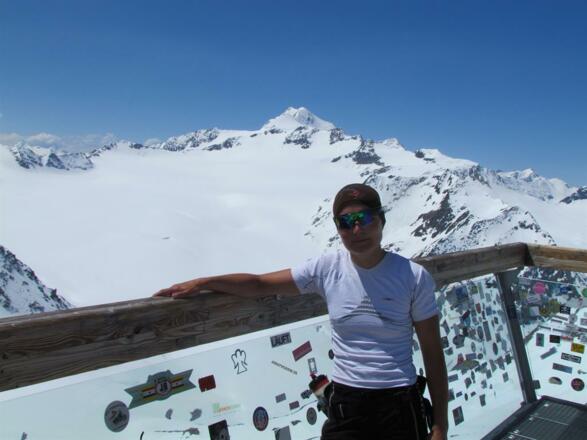 Aussicht zur Wildspitz vom Tiefenbachferner