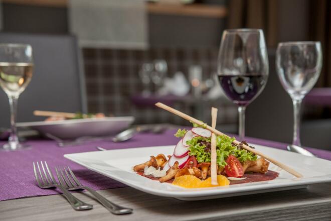 Abendessen im Hotel Bergwelt