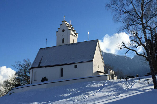 St. Margaretha Kirche im Winter