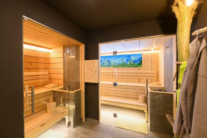 Finnische Sauna und Zirbenkräuterdampfsauna Landho