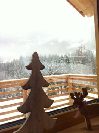 Blick aus dem Eßzimmer-Fenster