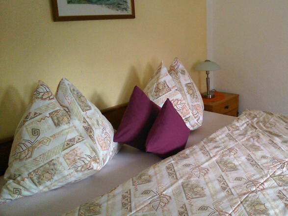 Doppelzimmer der Ferienwohnung Bergblick