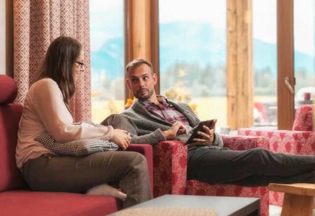 Wohnzimmer mit Ausblick