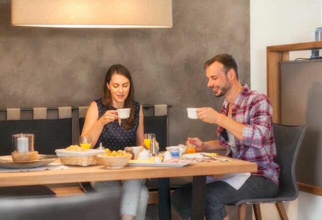 Frühstück im Chalet