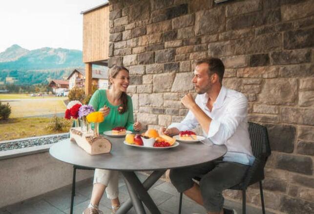 überdachtete Terrasse