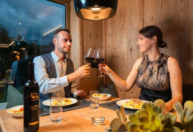 Abendessen im Chalet