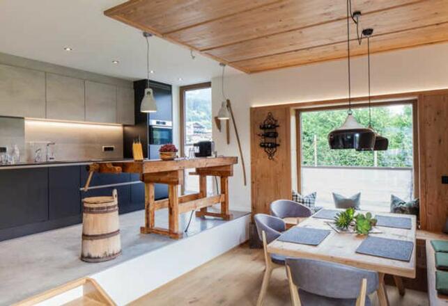 Küche mit Esszimmer