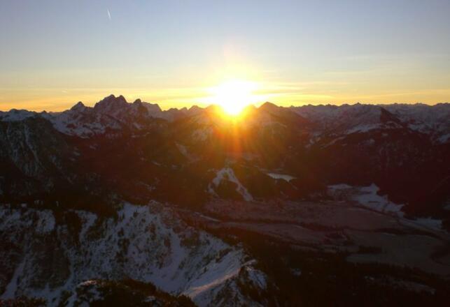 Sonnenaufgang im Tannheimer Tal