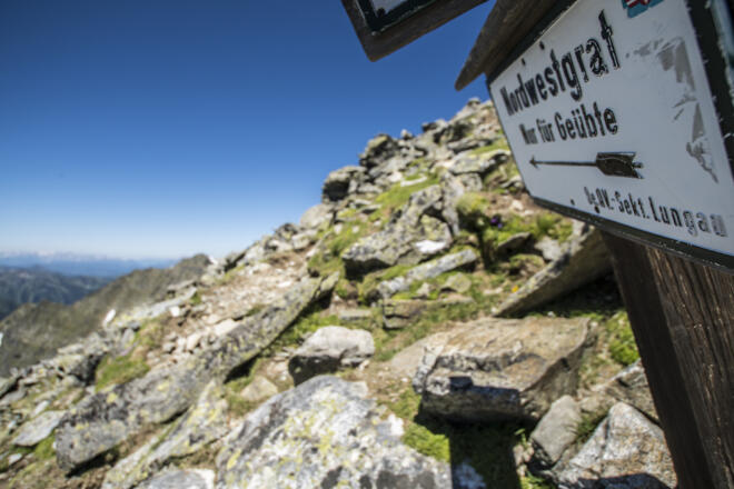 Anstieg über den Nordwestgrat