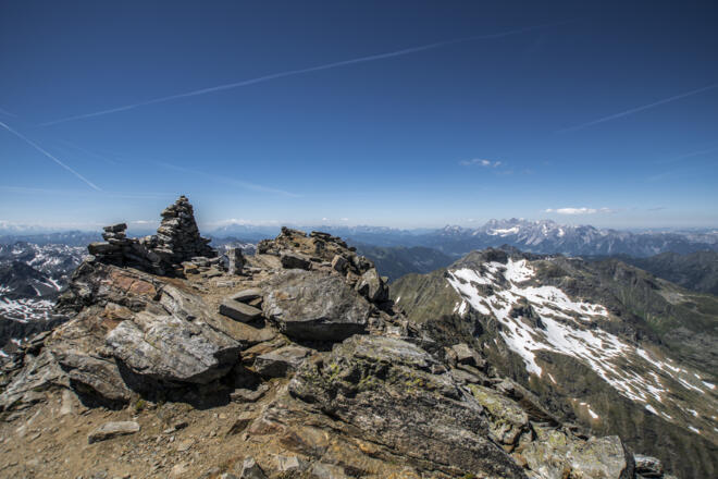 Blick vom Hochgolling Richtung Hoher Dachstein