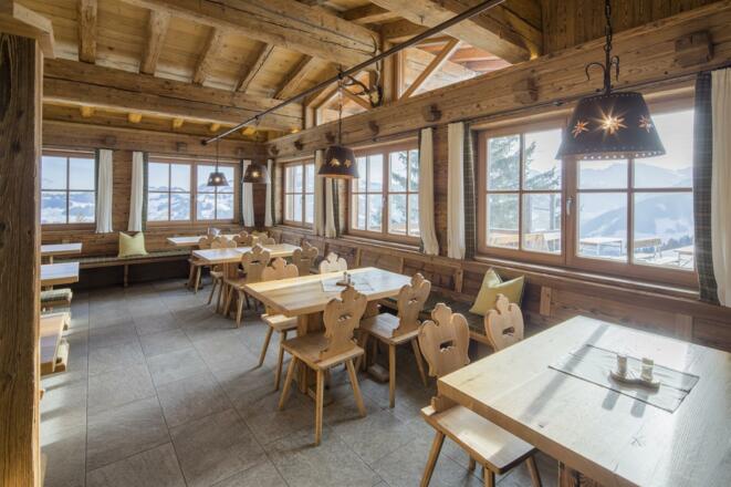 Skihütte Kafner Ast von innen