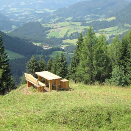 Bankerl am Salzalpensteig ©Sylvia Schober