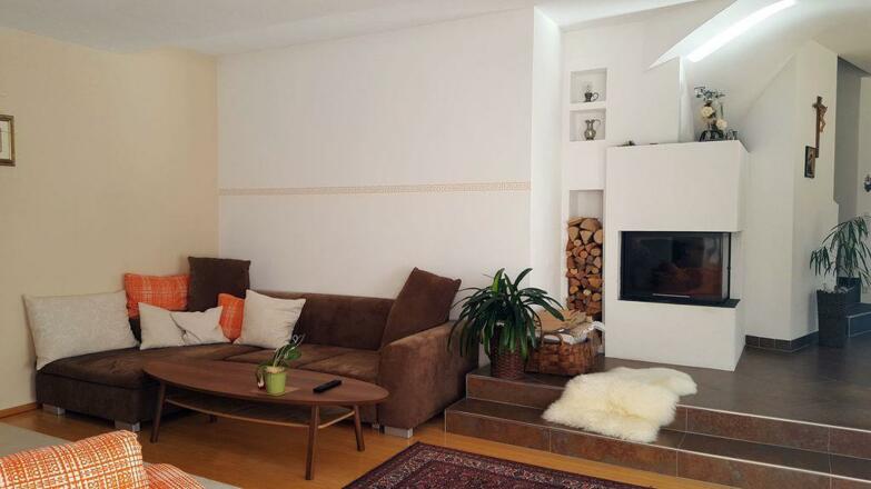 Offener Kamin im Wohnraum